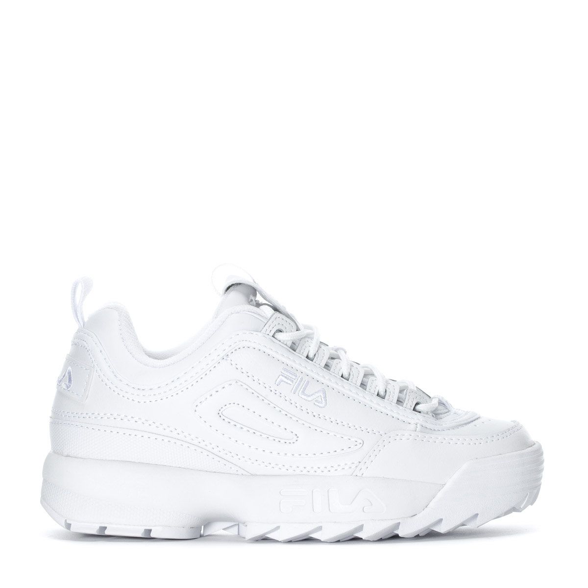 all white fila
